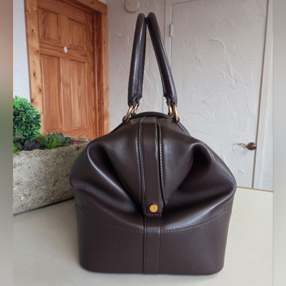 Ralph Lauren Welington Collection, Calfskin Doctor Bag, Dark Brown, 2022 - Picture 13 of 16
